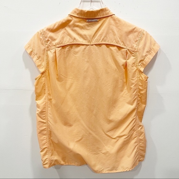 Exofficio Orange Short Sleeve Vented Button Down Shirt Medium - Picture 2 of 10